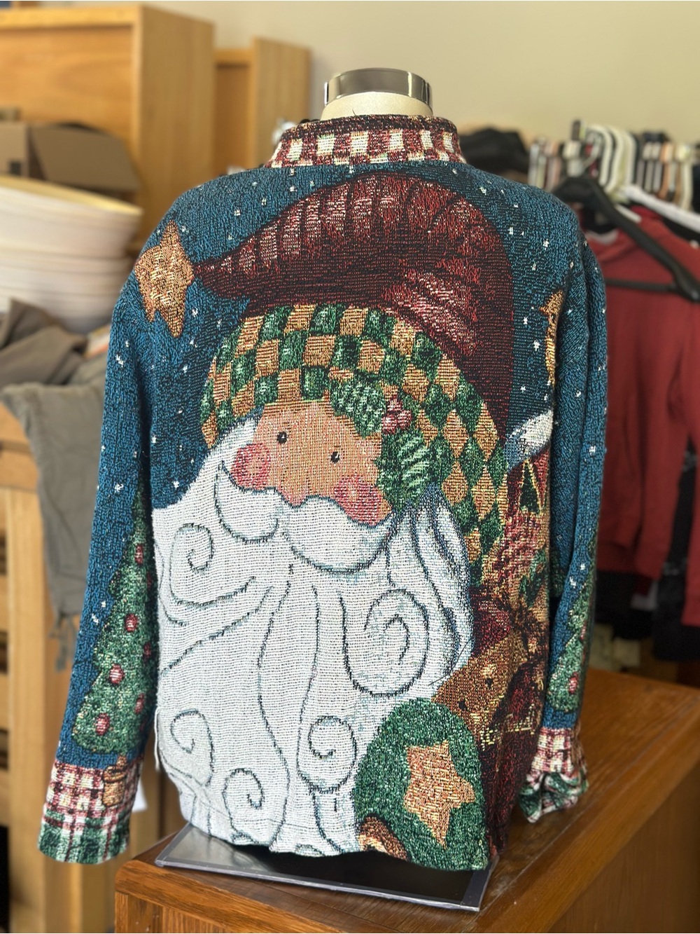 Vintage Hand woven Christmas sweater